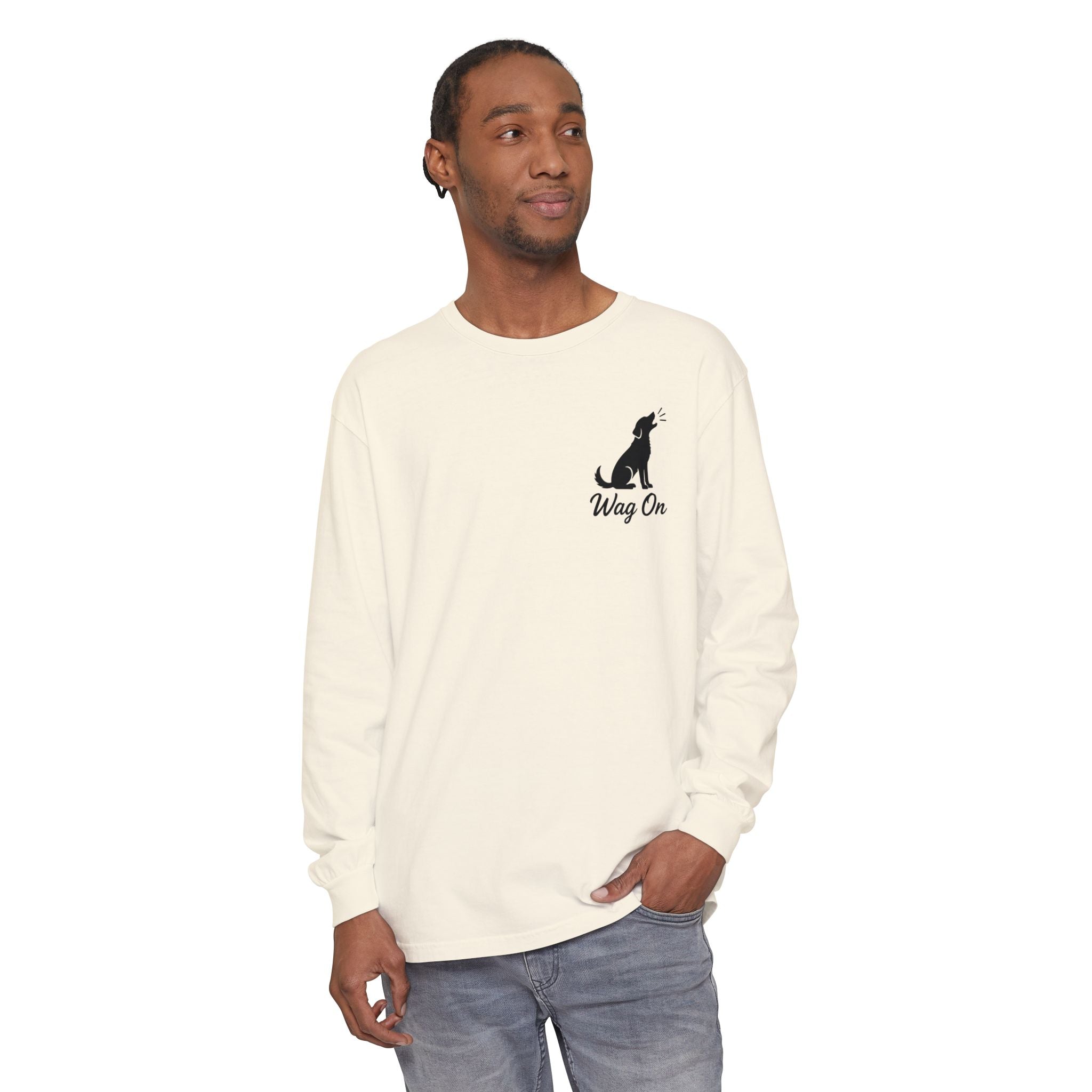 Freedom 250 Grand Prix Long Sleeve T-Shirt — "Wag On" Dog Rally Race Tee