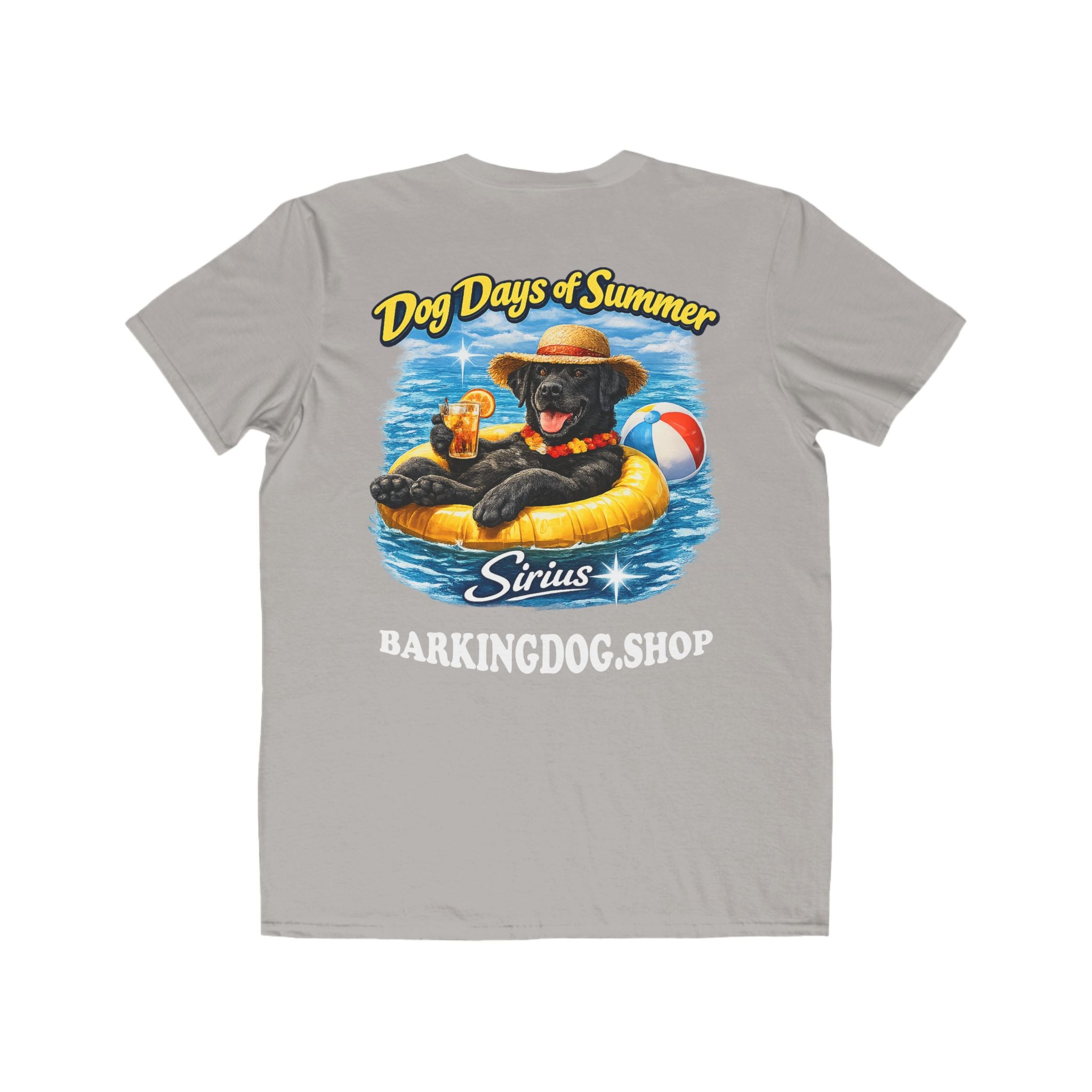 Black Labrador Inner Tube T-Shirt Wag On™ Dog Days of Summer