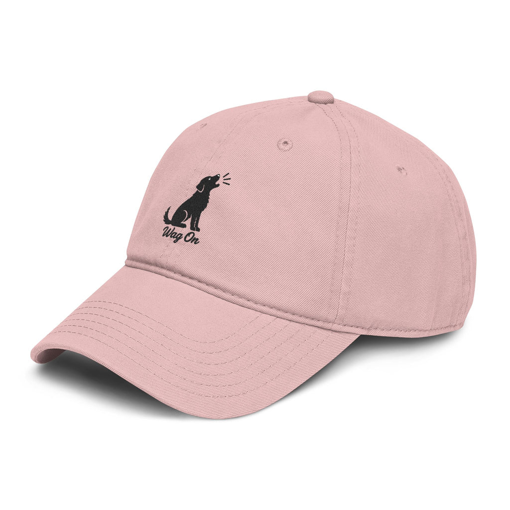 Wag On Embroidered Dog Baseball Cap — Casual Pet Lover Hat