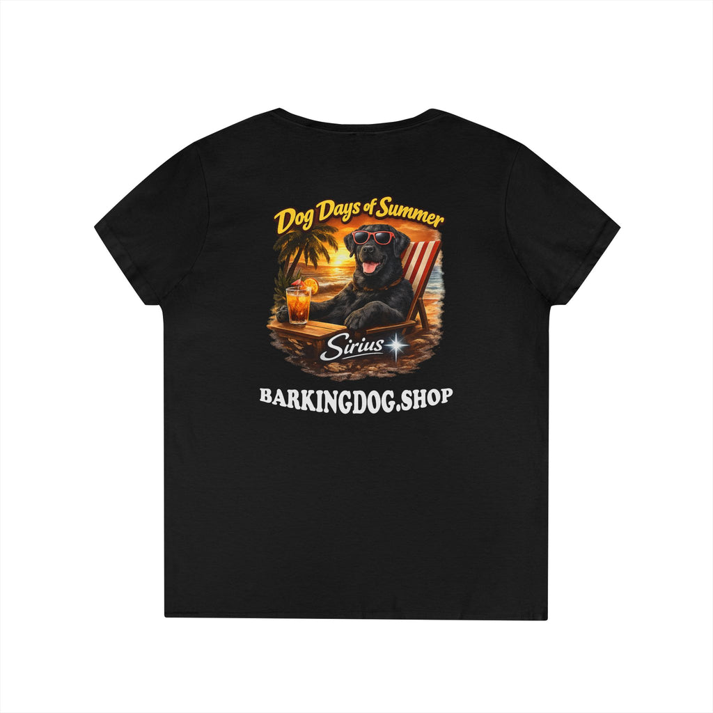 Black Labrador Dog Beach Chair T-Shirt Wag On™ Dog Days of Summer