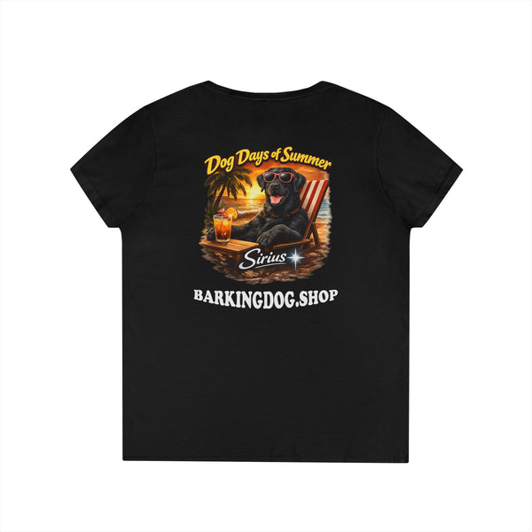 Black Labrador Dog Beach Chair T-Shirt Wag On™ Dog Days of Summer