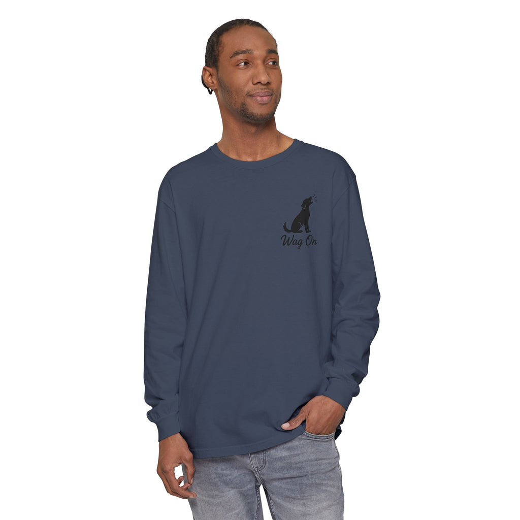 Freedom 250 Grand Prix Long Sleeve T-Shirt — "Wag On" Dog Rally Race Tee