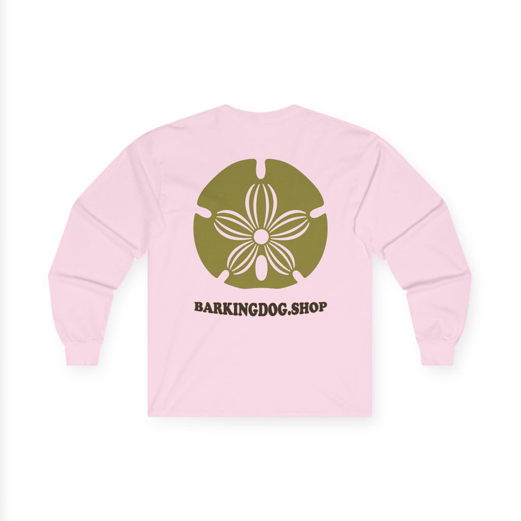 Sand Dollar Logo Long Sleeve Tee — BarkingDog.shop Coastal Graphic Shirt