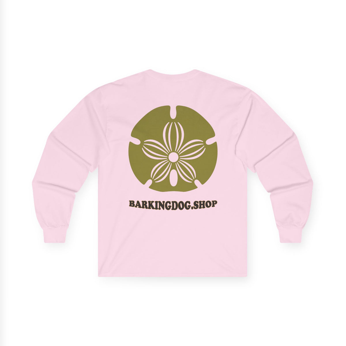 Sand Dollar Logo Long Sleeve Tee — BarkingDog.shop Coastal Graphic Shirt