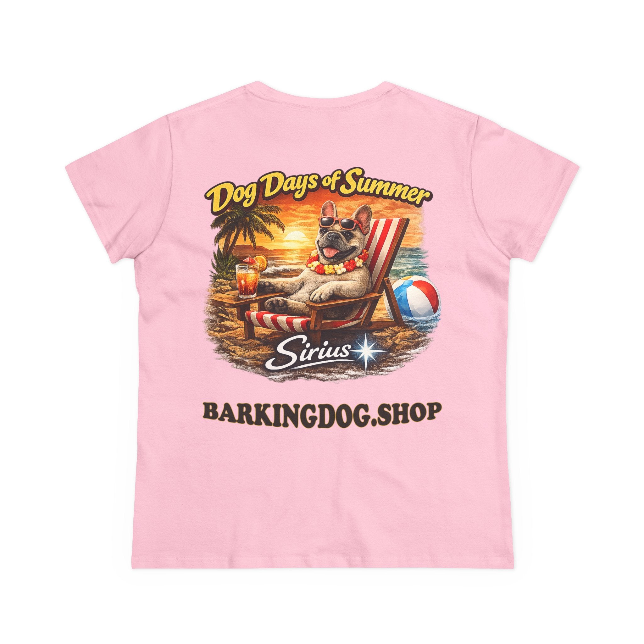 French Bull Dog Beach Chair T-Shirt Wag On™ Dog Days of Summer