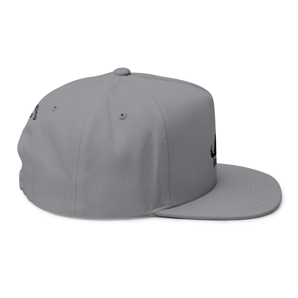 Embroidered Flat Bill Wag On Dog Lovers Cap