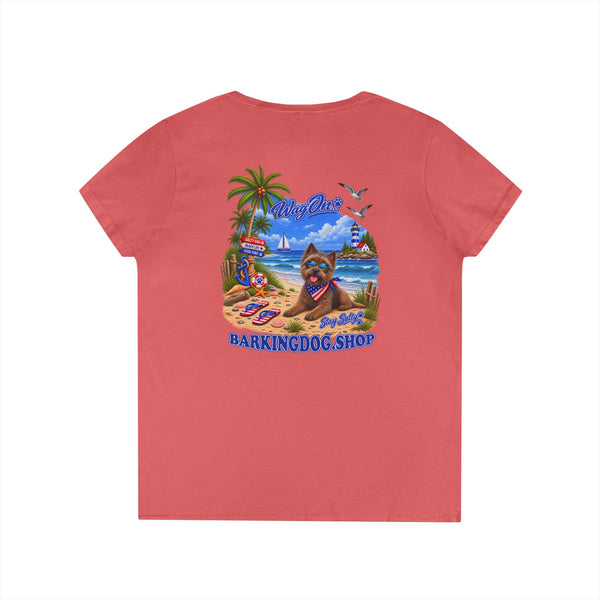 Cairn Terrier Stay Salty T Shirt Beach Collection Salty Pup Beach Life Graphic Tee Wag On BarkingDog Shop