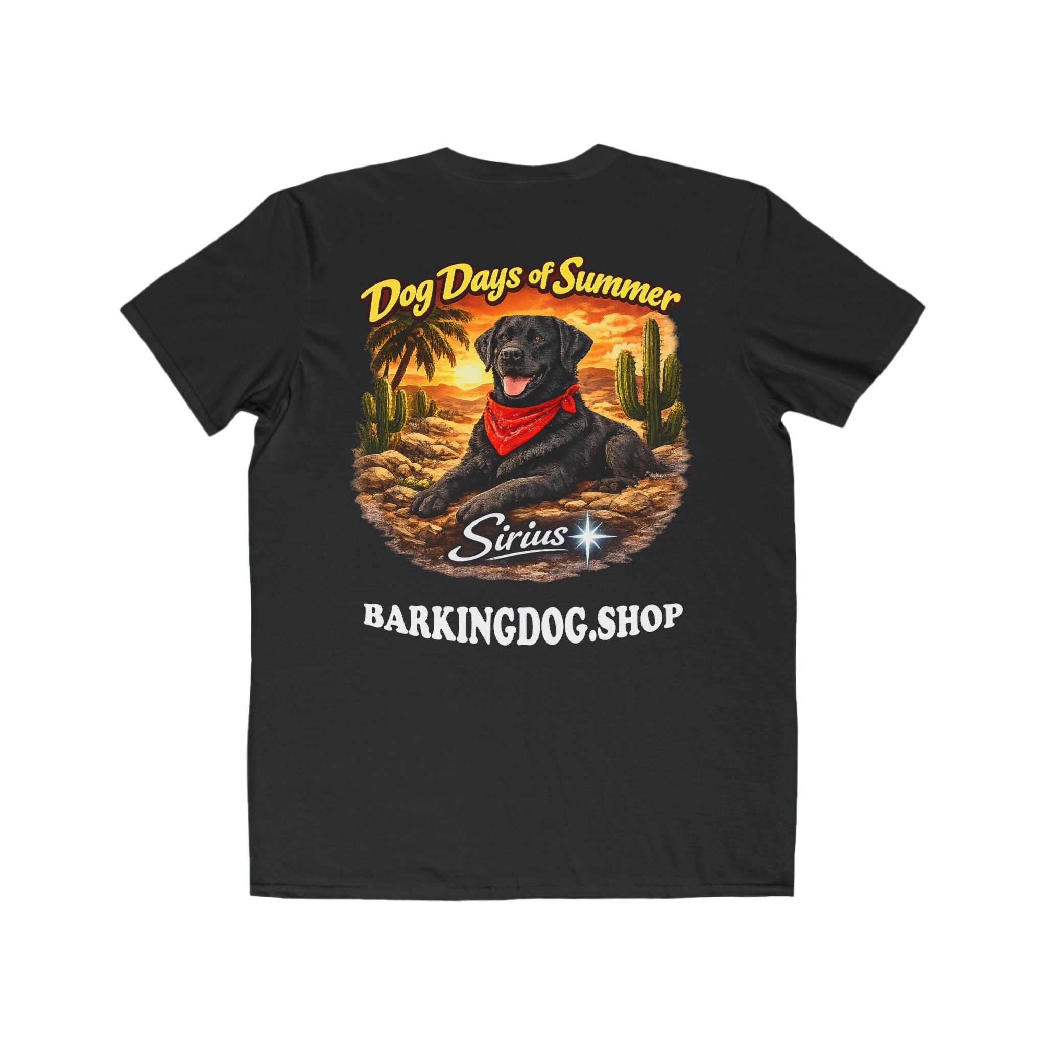 Black Labrador Cactus T-Shirt Wag On™ Dog Days of Summer