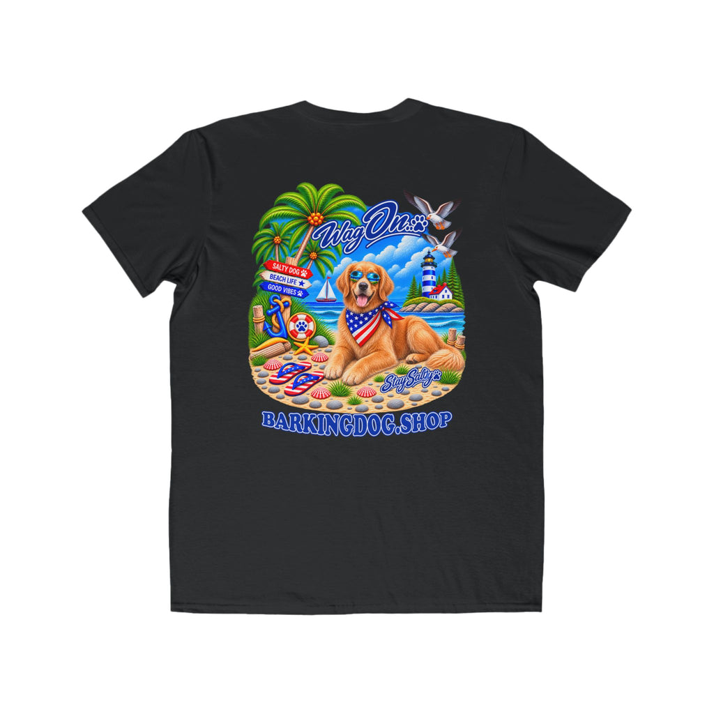 Golden Retriever Stay Salty T Shirt Beach Collection Salty Pup Beach Life Graphic Tee Wag On BarkingDog Shop
