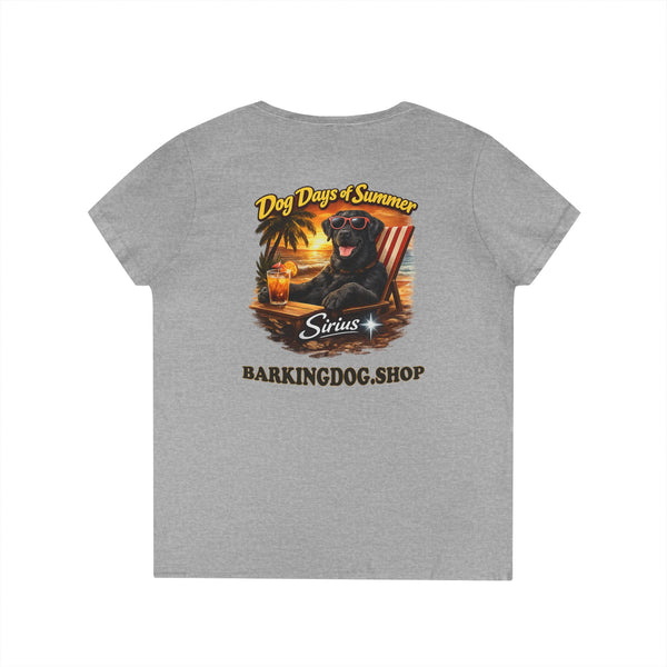 Black Labrador Dog Beach Chair T-Shirt Wag On™ Dog Days of Summer
