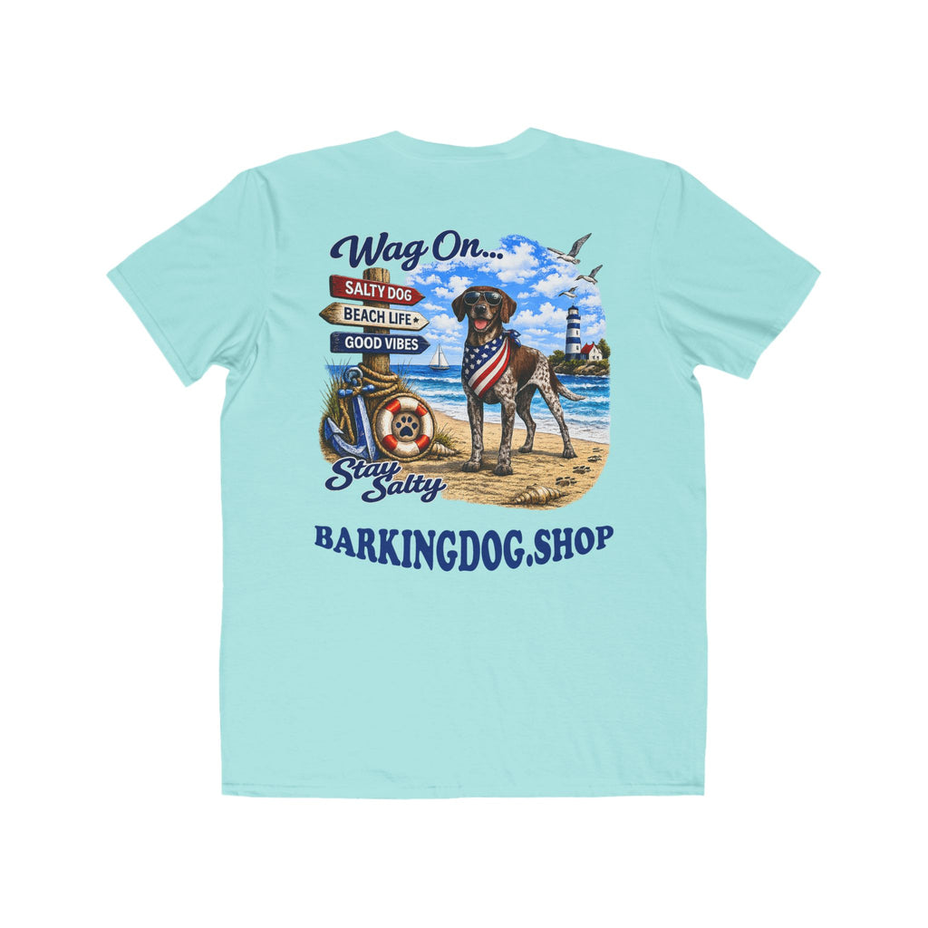 German Shorthair Pointer Dog Beach T Shirt Wag On™ Stay Salty