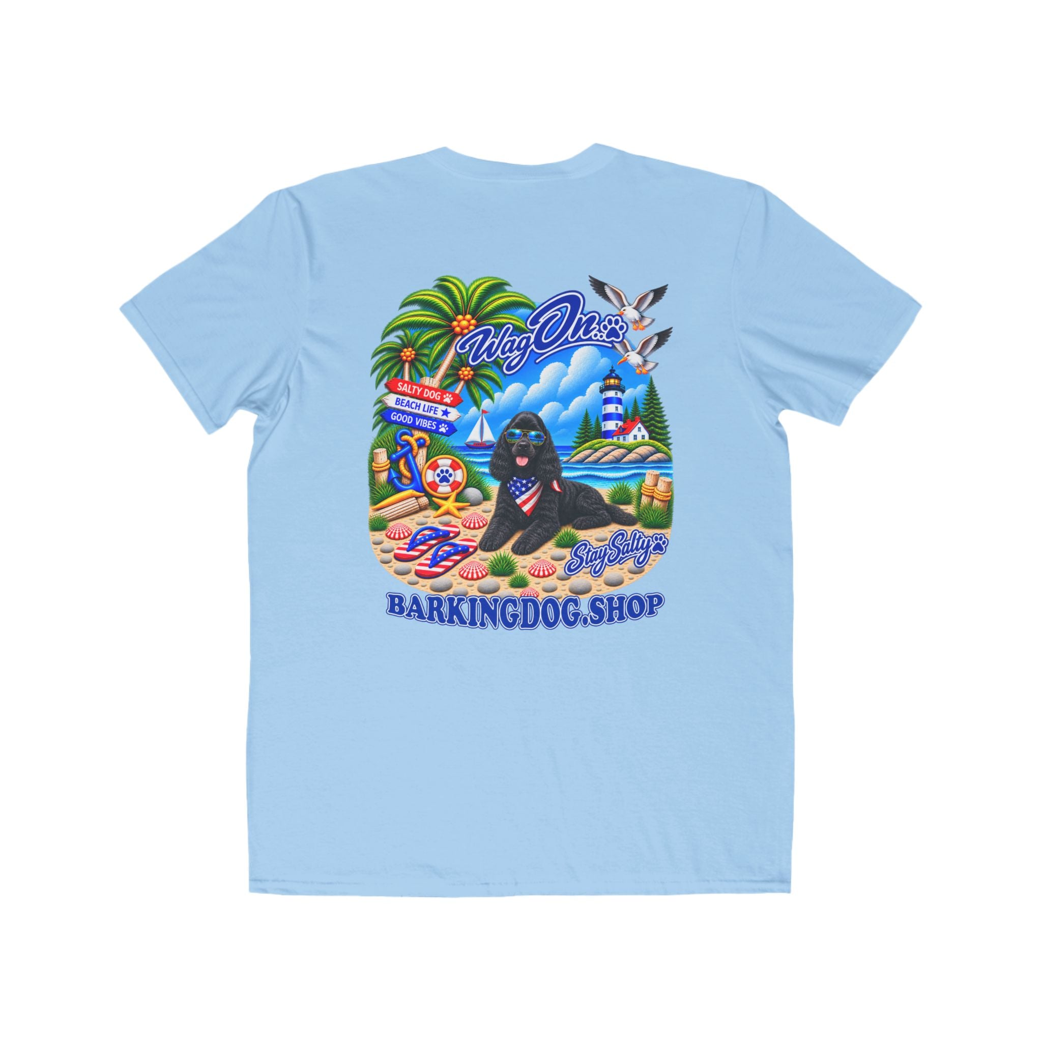 Cocker Spaniel Stay Salty T Shirt Beach Collection Salty Pup Beach Life Graphic Tee Wag On BarkingDog Shop