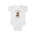 Yorkshire Terrier Puppy Infant Bodysuit Babies and Puppies Collection Wag On Baby Onesie BarkingDog Shop