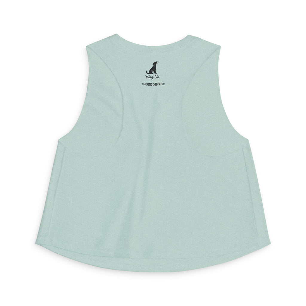 Waterhorse Beach Crop Top — Wave Unicorn Graphic Women's Summer Tank
