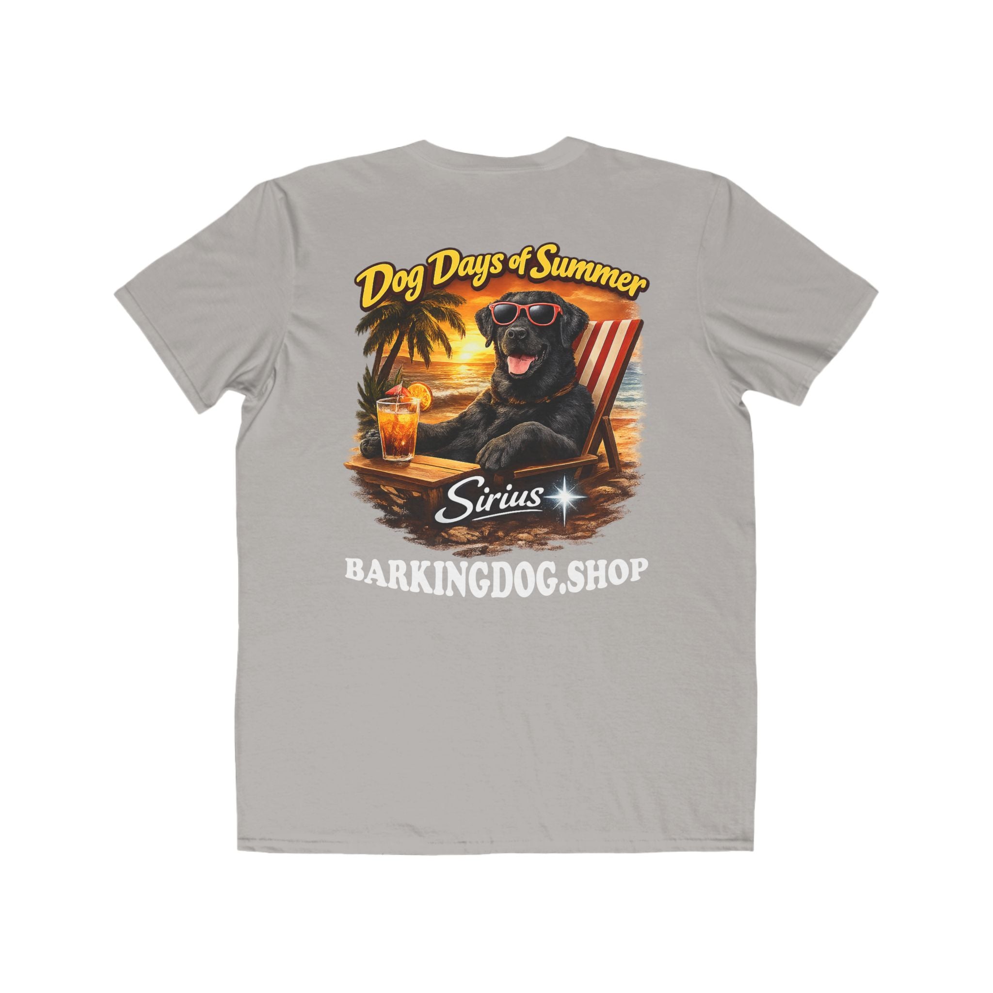 Black Labrador Beach Chair T-Shirt Wag On™ Dog Days of Summer