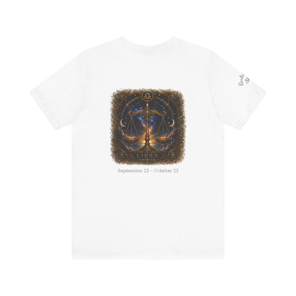 Libra Zodiac T-Shirt — Astrological Scales Graphic Tee