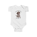 German Shorthaired Pointer Puppy Infant Bodysuit Babies and Puppies Collection Wag On Baby Onesie BarkingDog Shop