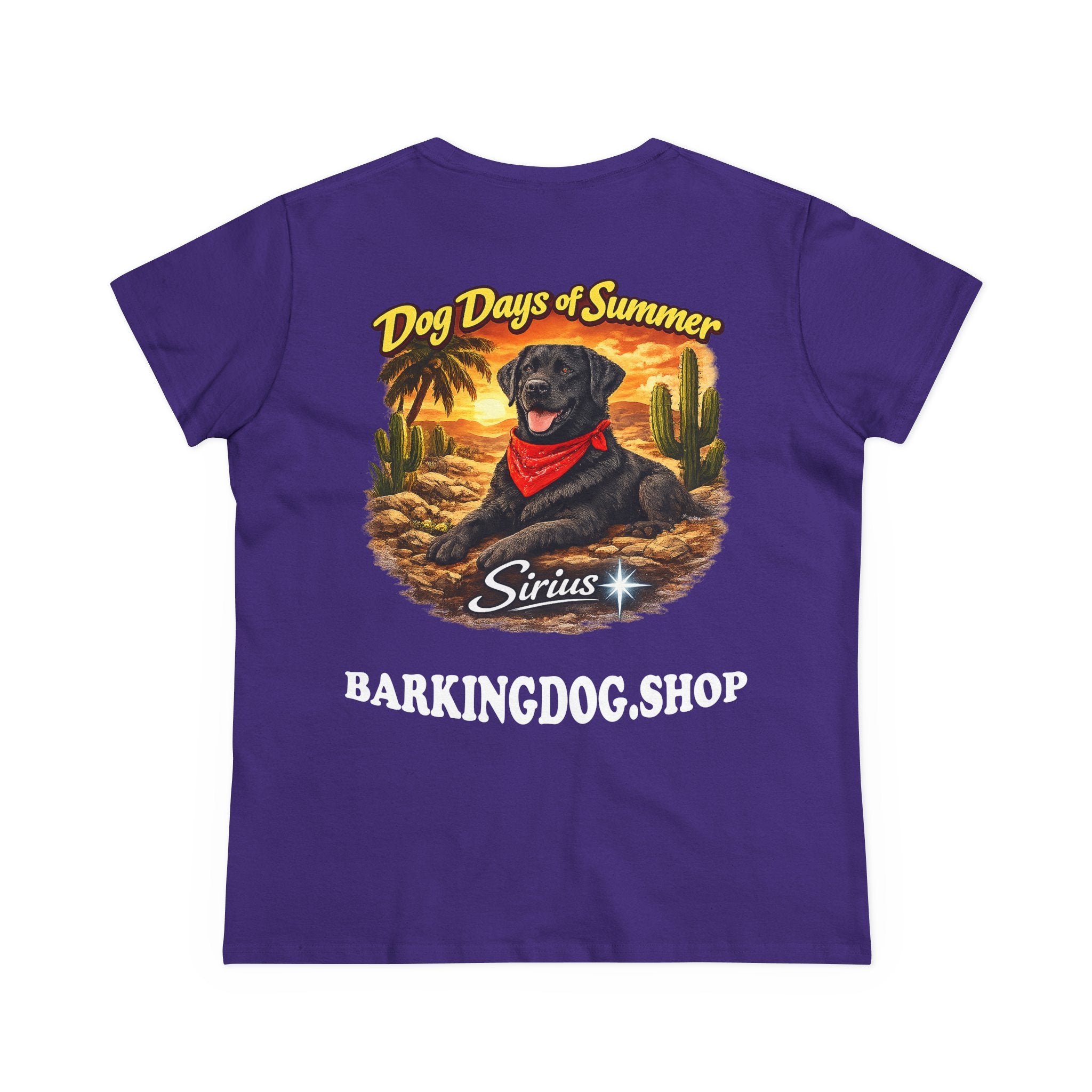 Black Labrador Dog Cactus T-Shirt Wag On™ Dog Days of Summer