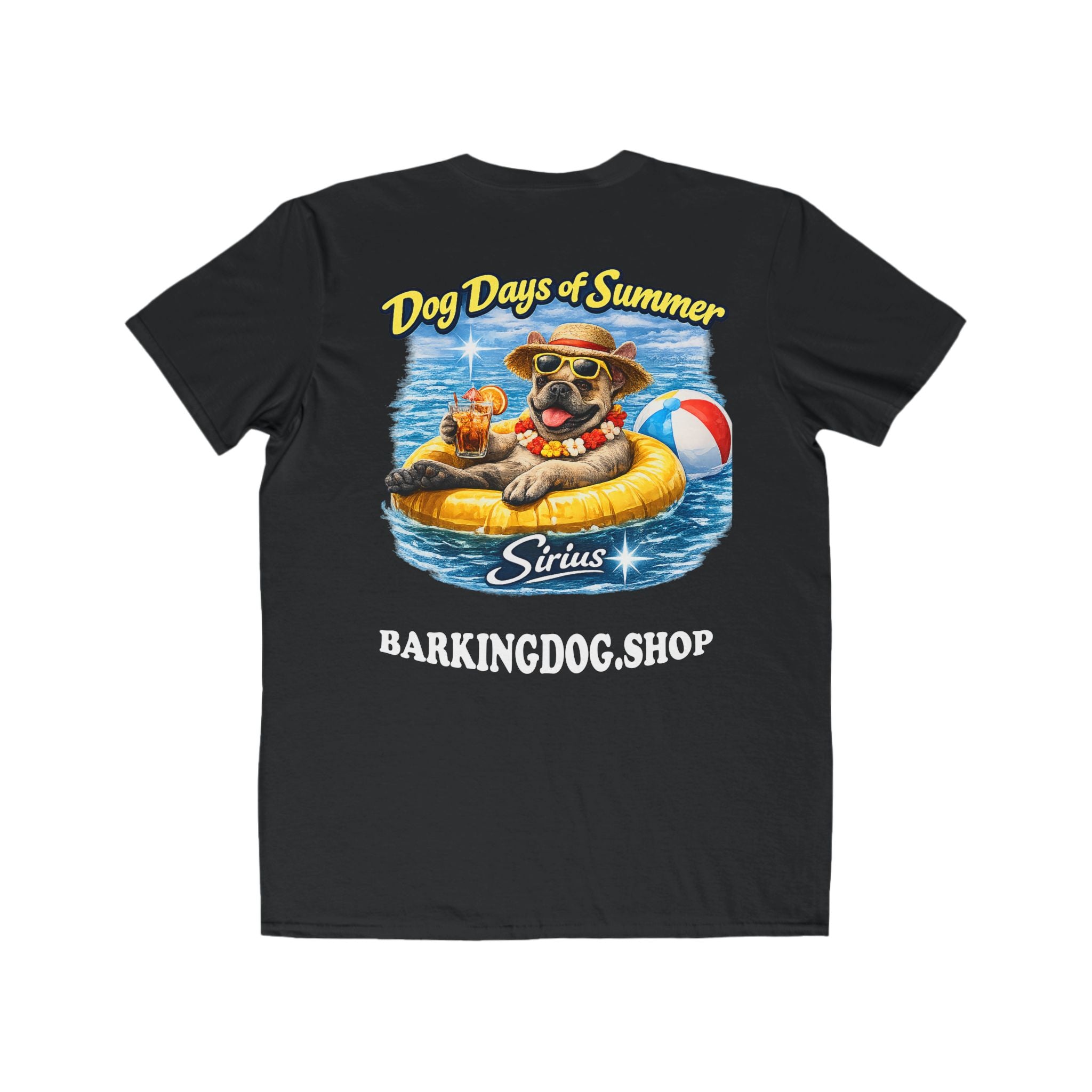 French Bulldog Inner Tube T-Shirt Wag On™ Dog Days of Summer