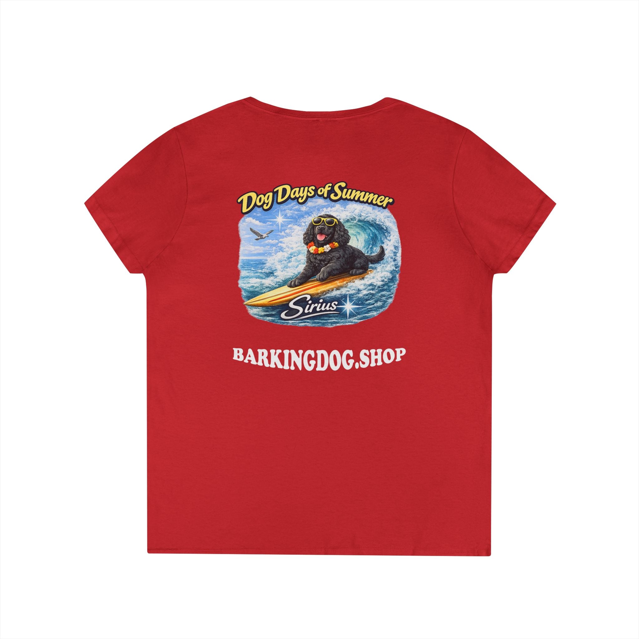 Cocker Spaniel Dog Surfboard T-Shirt Wag On™ Dog Days of Summer
