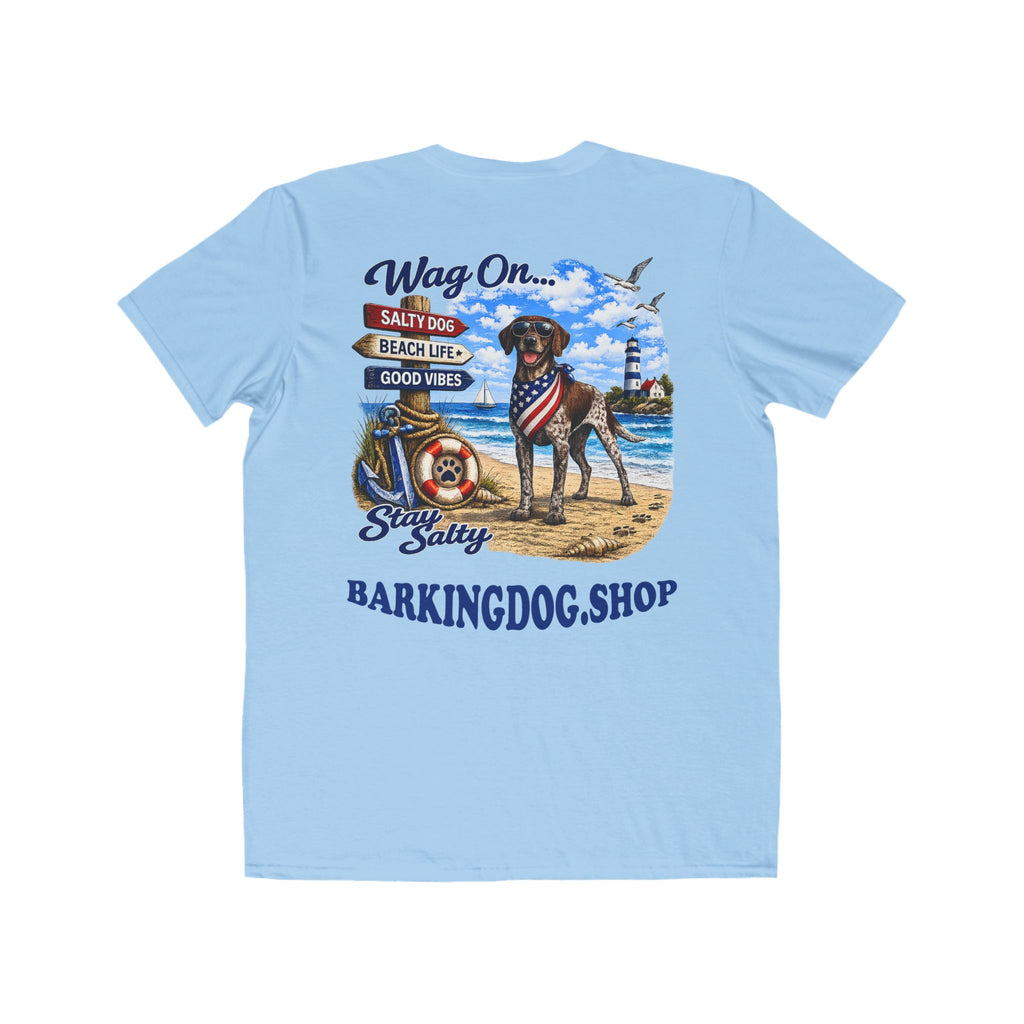 German Shorthair Pointer Dog Beach T Shirt Wag On™ Stay Salty