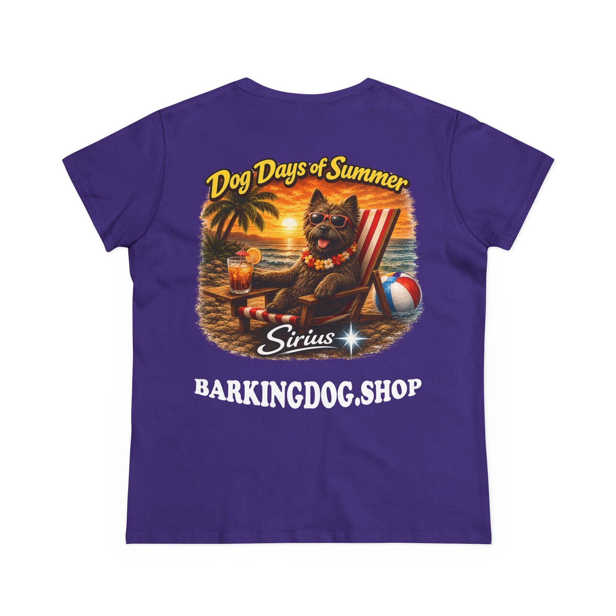 Cairn Terrier Dog Beach Chair T-Shirt Wag On™ Dog Days of Summer