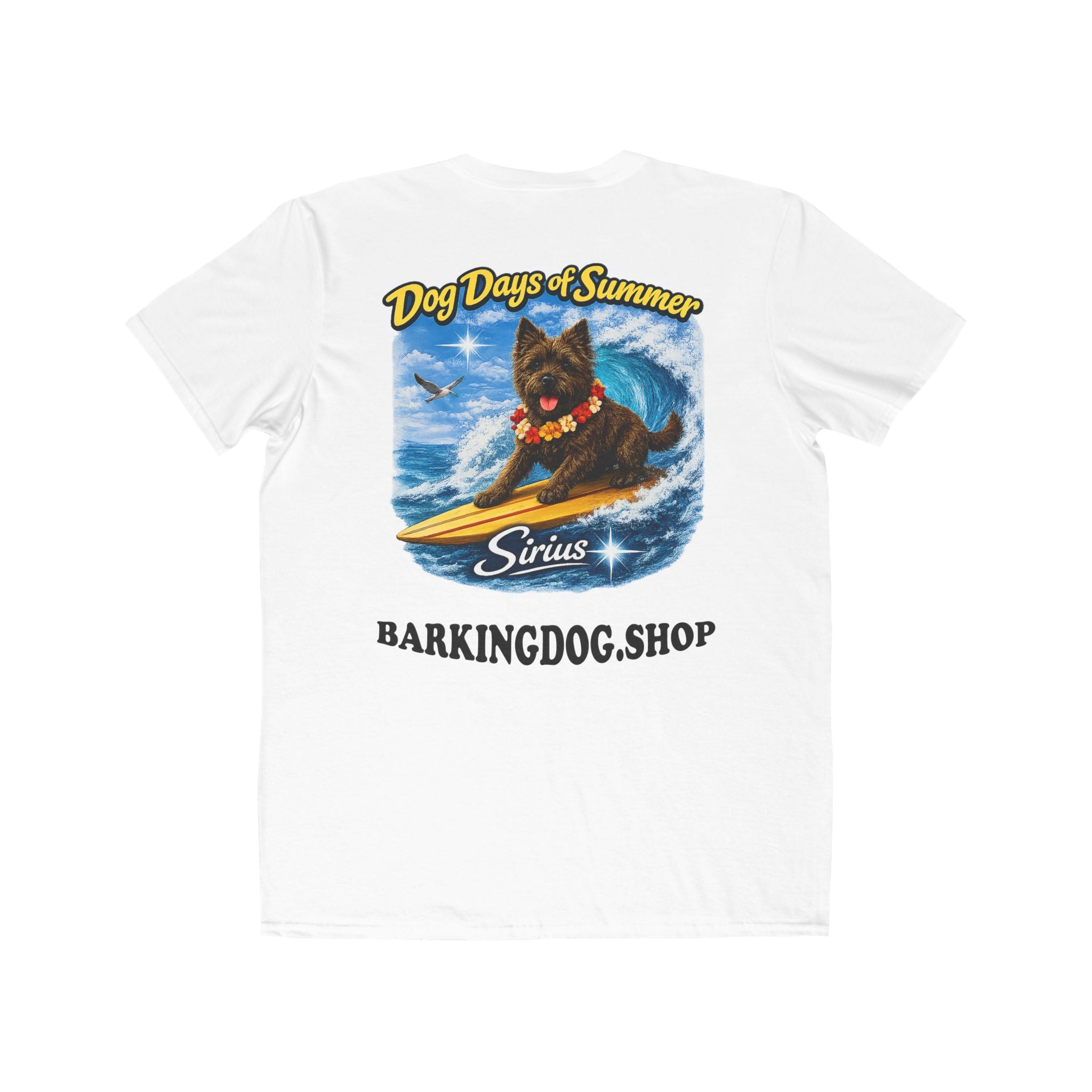 Cairn Terrier Surfboard T-Shirt Wag On™ Dog Days of Summer