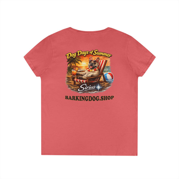 French Bull Dog Beach Chair T-Shirt Wag On™ Dog Days of Summer