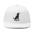 Embroidered Flat Bill Wag On Dog Lovers Cap