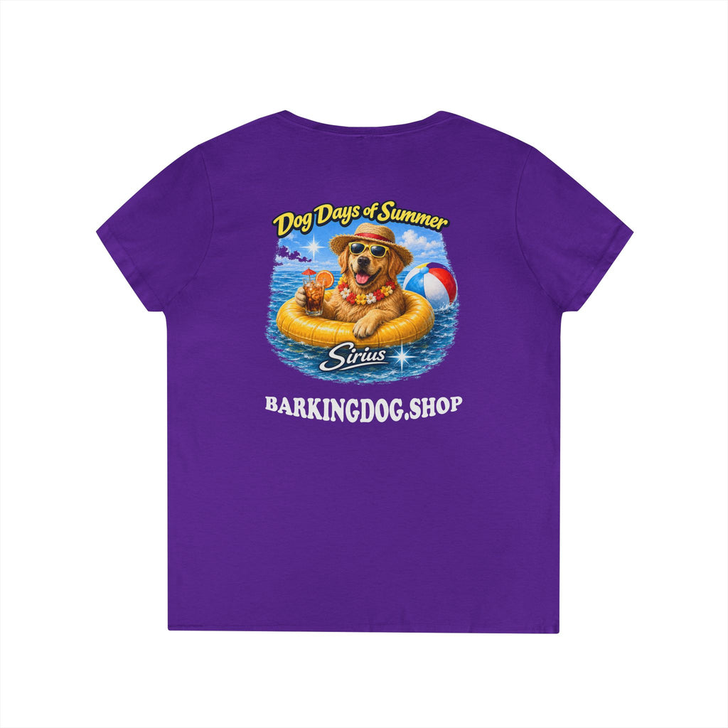 Golden Retriever Dog Inner Tube T-Shirt Wag On™ Dog Days of Summer