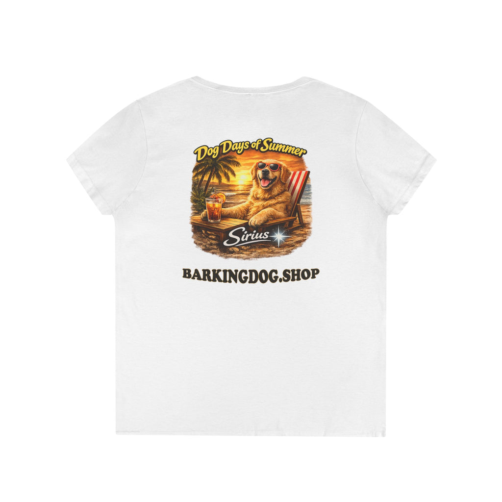 Golden Retriever Dog Beach Chair T-Shirt Wag On™ Dog Days of Summer