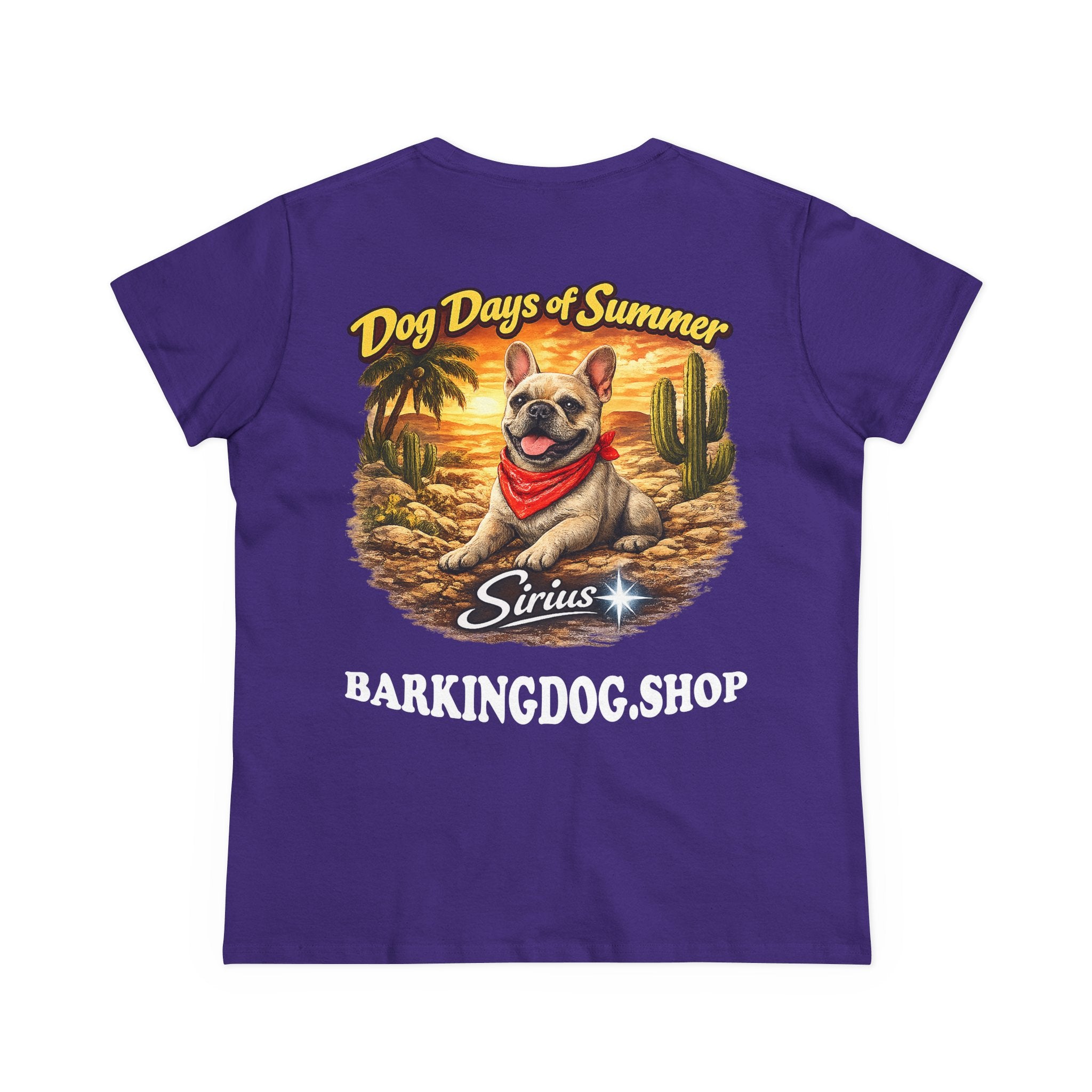 French Bull Dog Cactus T-Shirt Wag On™ Dog Days of Summer