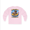 German Shorthaired Pointer Dog Days of Summer Inner Tube Long Sleeve T Shirt Beach Collection Floating Dog Graphic Tee Wag On BarkingDog Shop