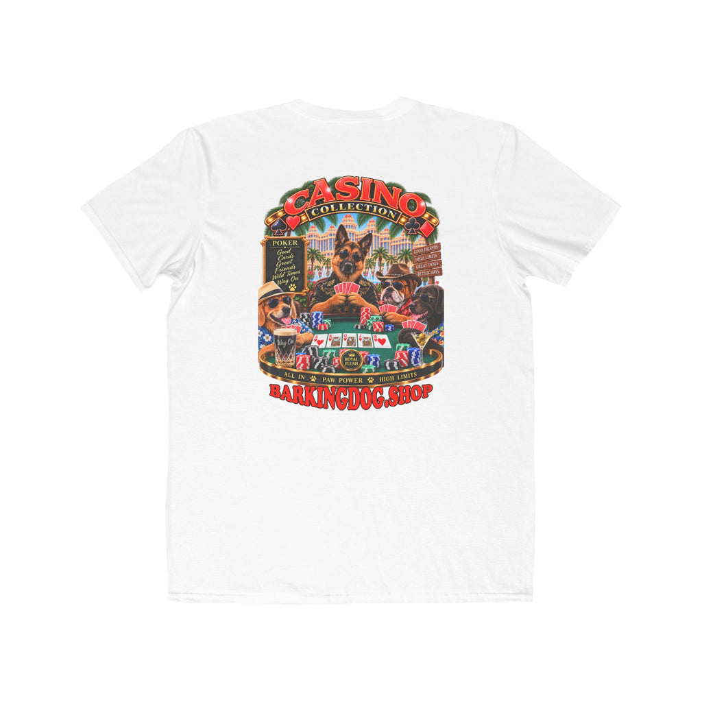 German Shepherd Poker T Shirt Casino Collection Funny Slot Machine Dog Graphic Tee Wag On BarkingDog Shop