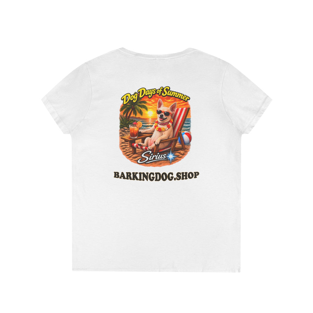 Chihuahua Beach Chair T Shirt Dog Days Of Summer Beach Dog Lover Graphic Tee Wag On BarkingDog Shop