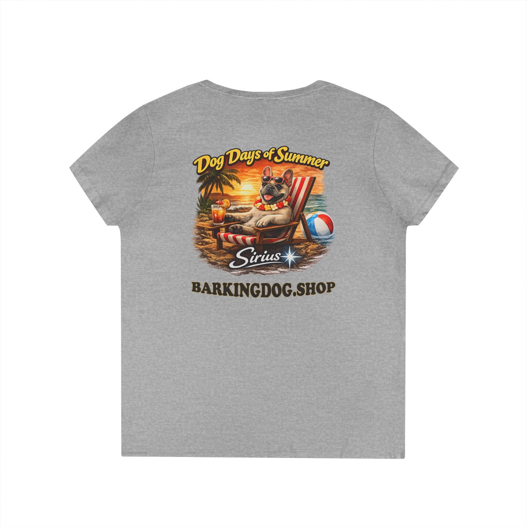 French Bull Dog Beach Chair T-Shirt Wag On™ Dog Days of Summer