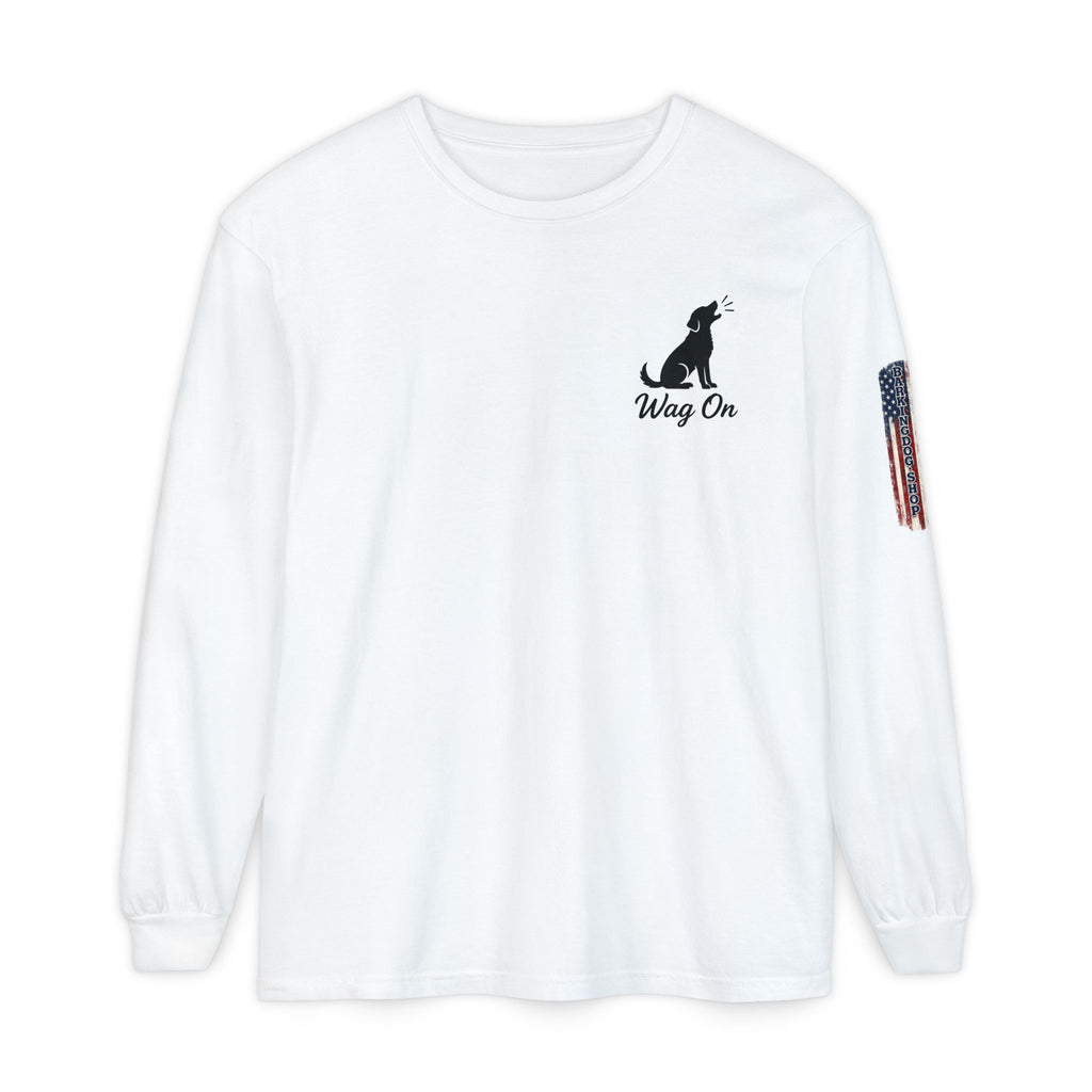 New York Knicks 2026 NBA Champions Long Sleeve T‑Shirt — 'Wag On' Dog Logo