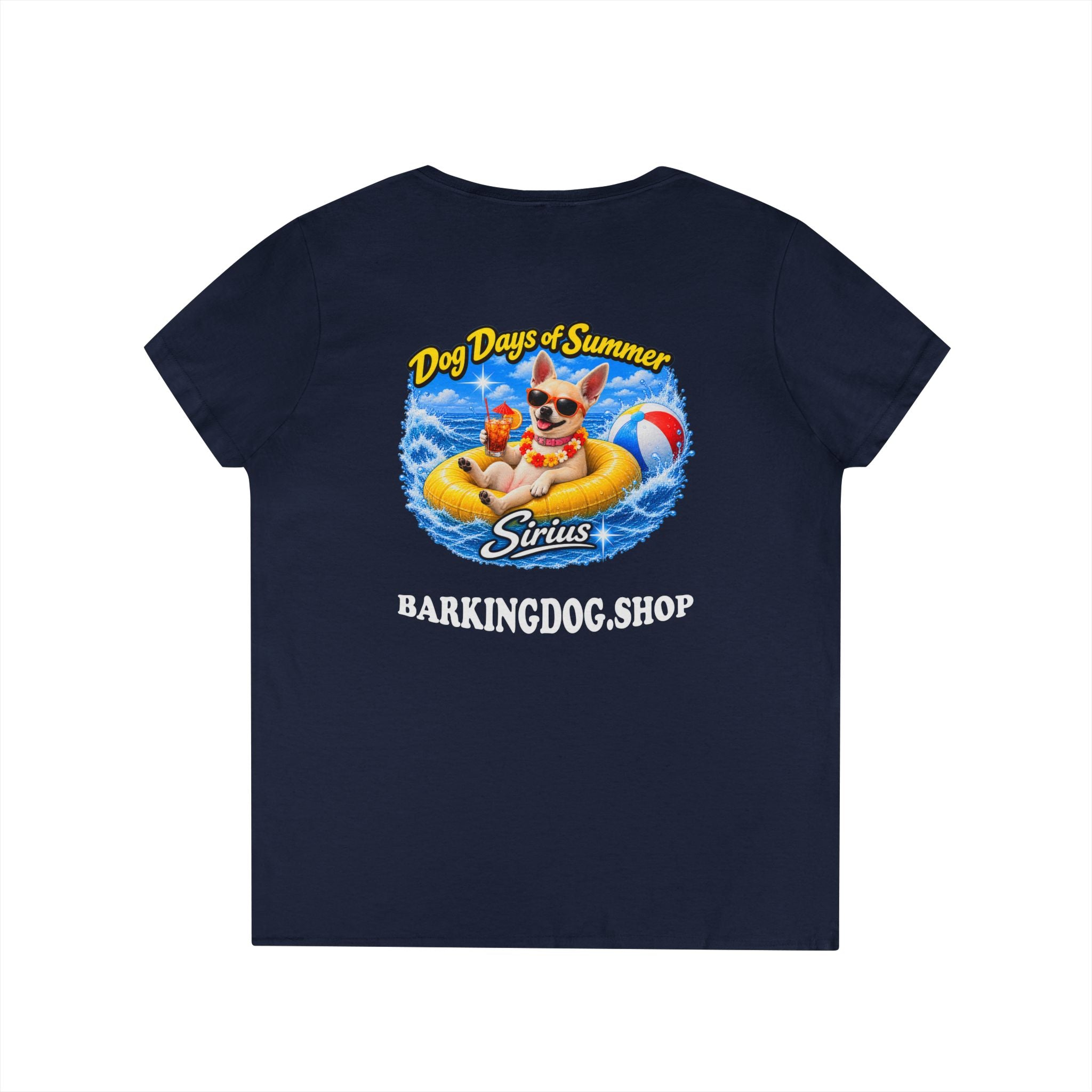 Chihuahua Inner Tube T Shirt Dog Days Of Summer Beach Dog Lover Graphic Tee Wag On BarkingDog Shop