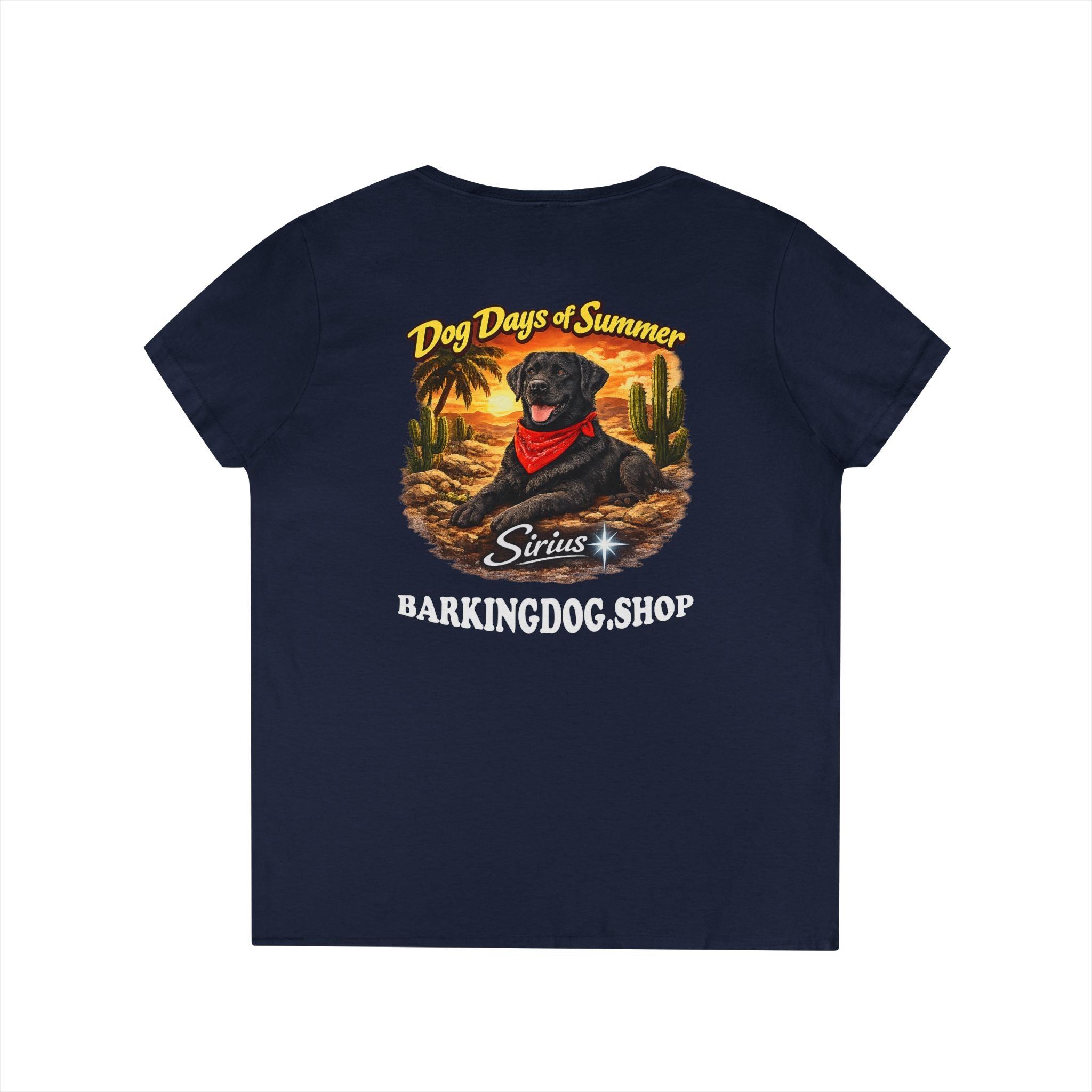Black Labrador Dog Cactus T-Shirt Wag On™ Dog Days of Summer