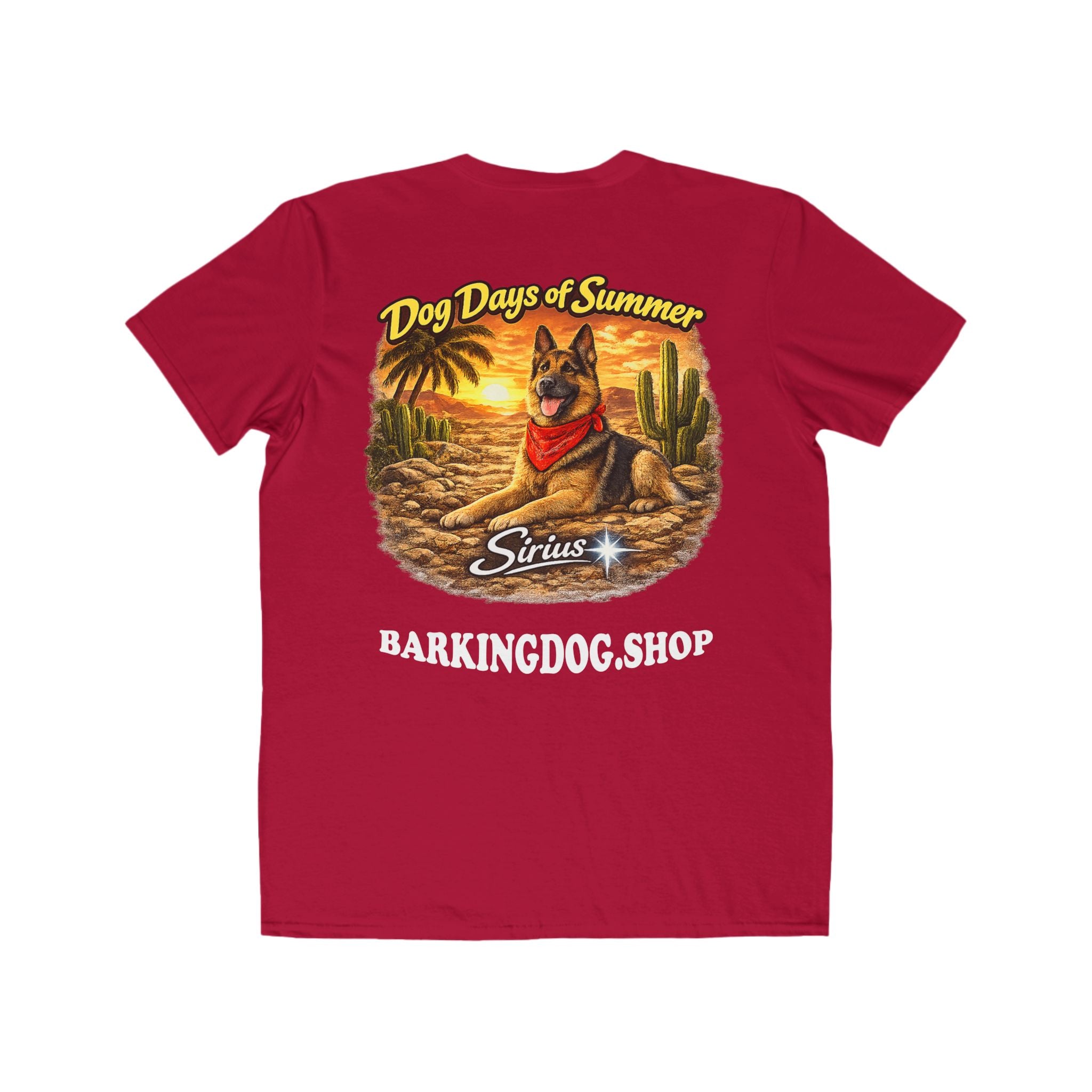 German Shepherd Cactus T-Shirt Wag On™ Dog Days of Summer
