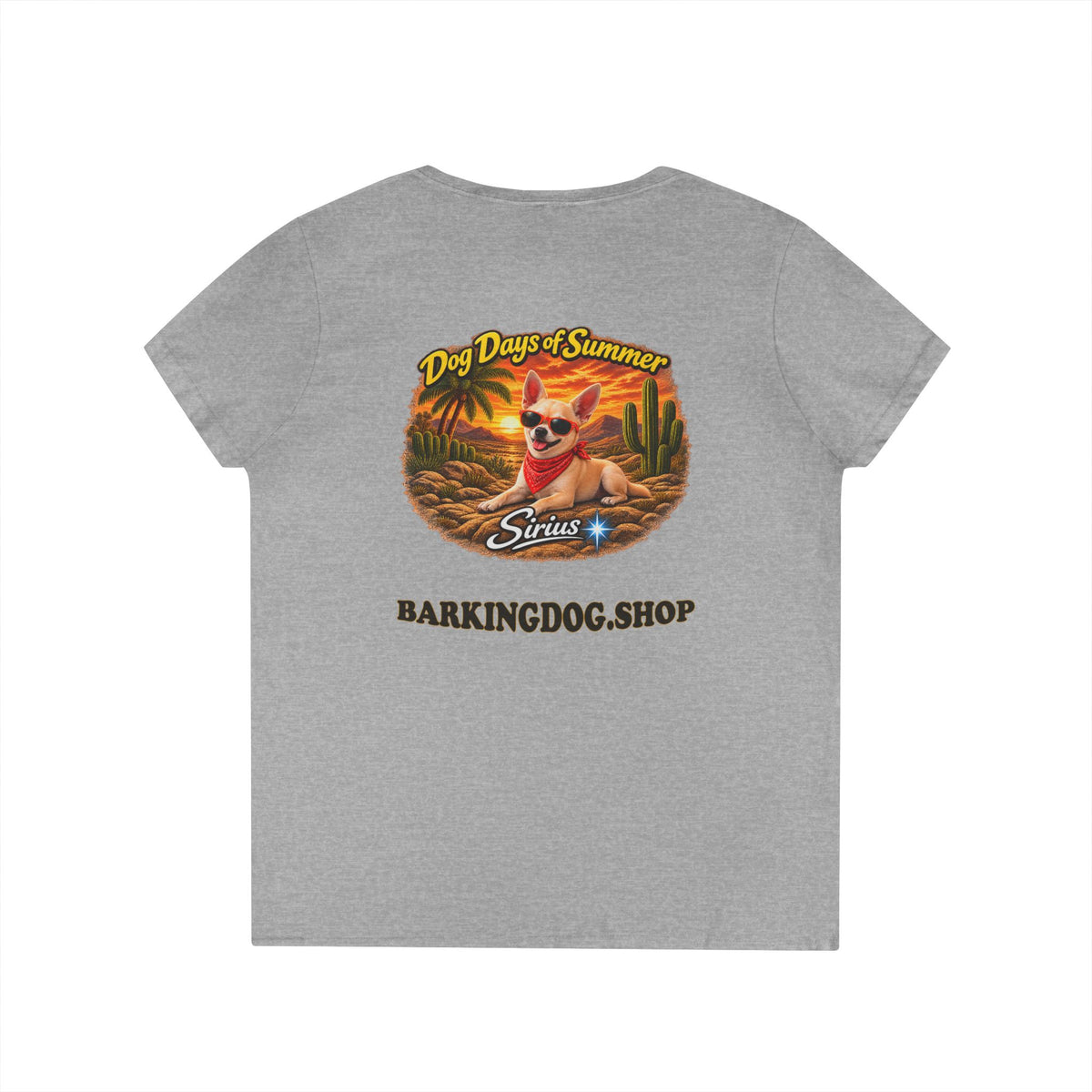Chihuahua Cactus T Shirt Dog Days Of Summer Beach Dog Lover Graphic Tee Wag On BarkingDog Shop