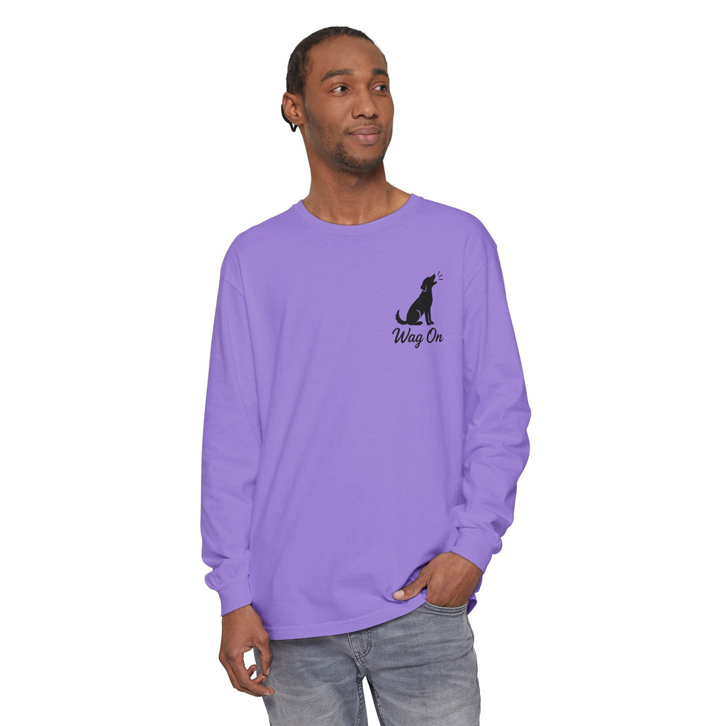 Freedom 250 Grand Prix Long Sleeve T-Shirt — "Wag On" Dog Rally Race Tee