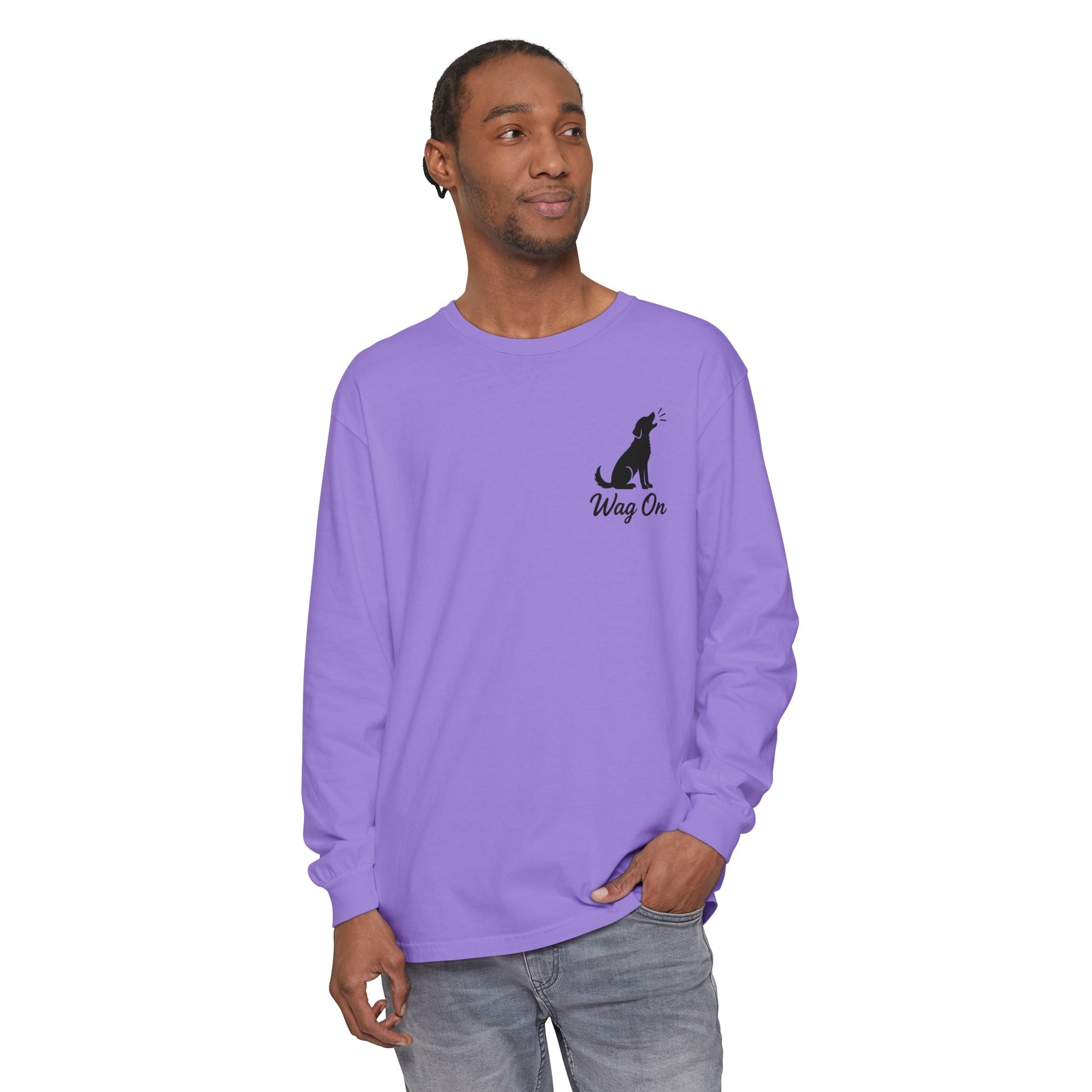 Freedom 250 Grand Prix Long Sleeve T-Shirt — "Wag On" Dog Rally Race Tee