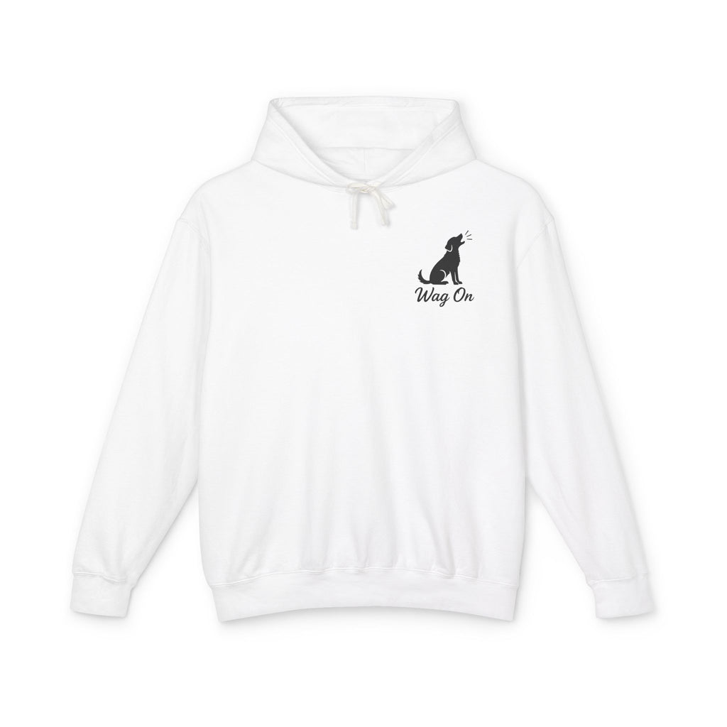 Wag On Dog Hoodie — Patriotic Golden Retriever Lightweight Pullover