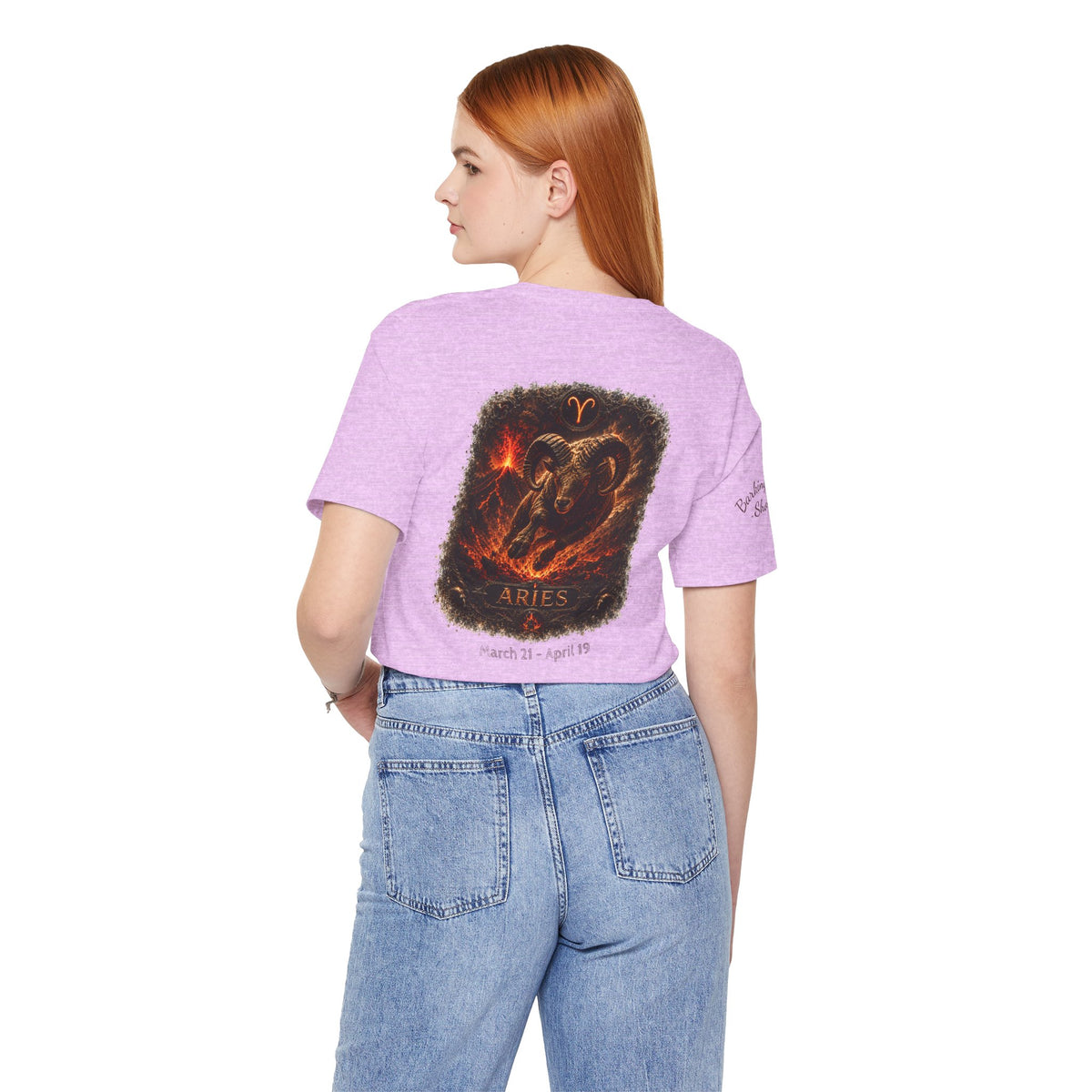 Aries Fire Ram Zodiac T‑Shirt — Bold Astrological Graphic Tee