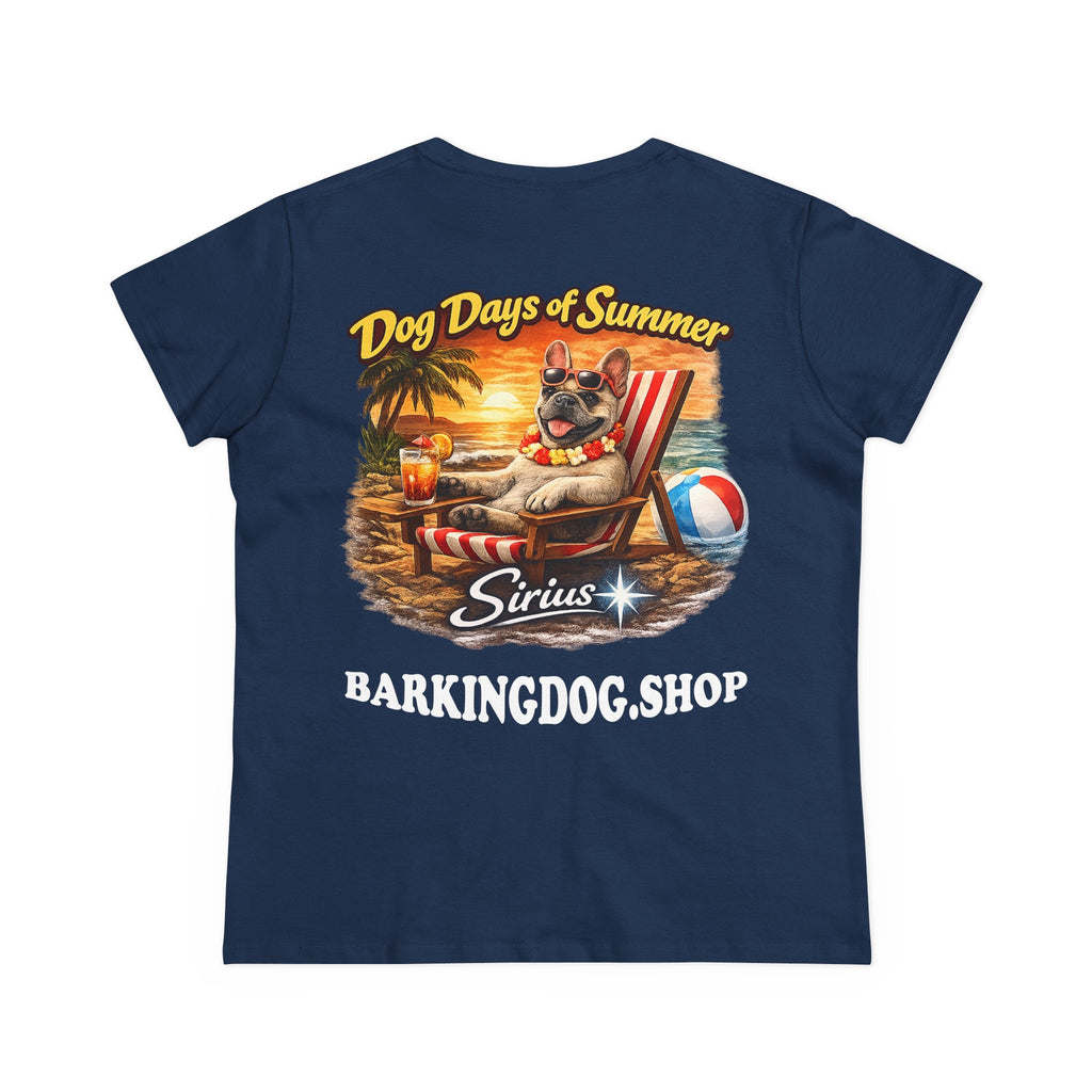 French Bull Dog Beach Chair T-Shirt Wag On™ Dog Days of Summer