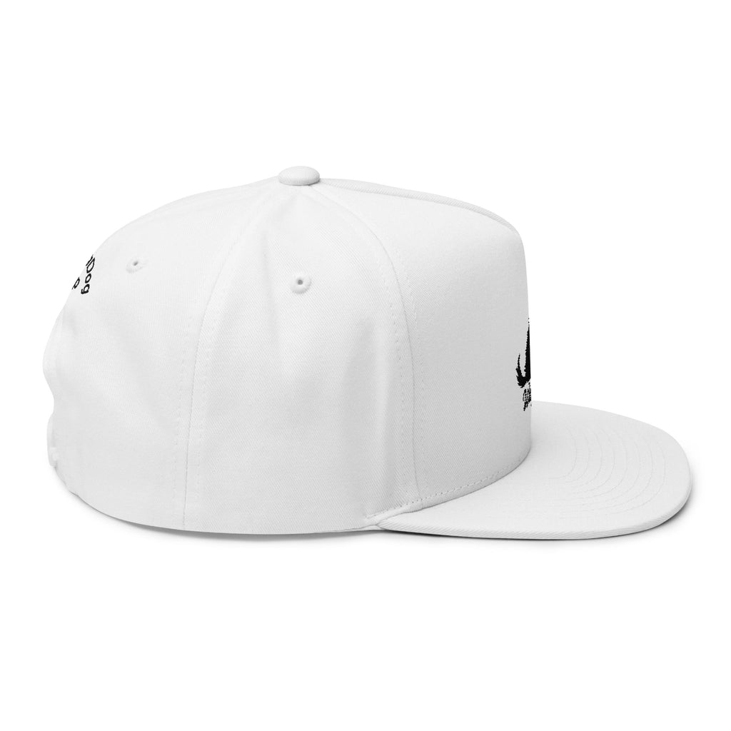 Embroidered Flat Bill Wag On Dog Lovers Cap