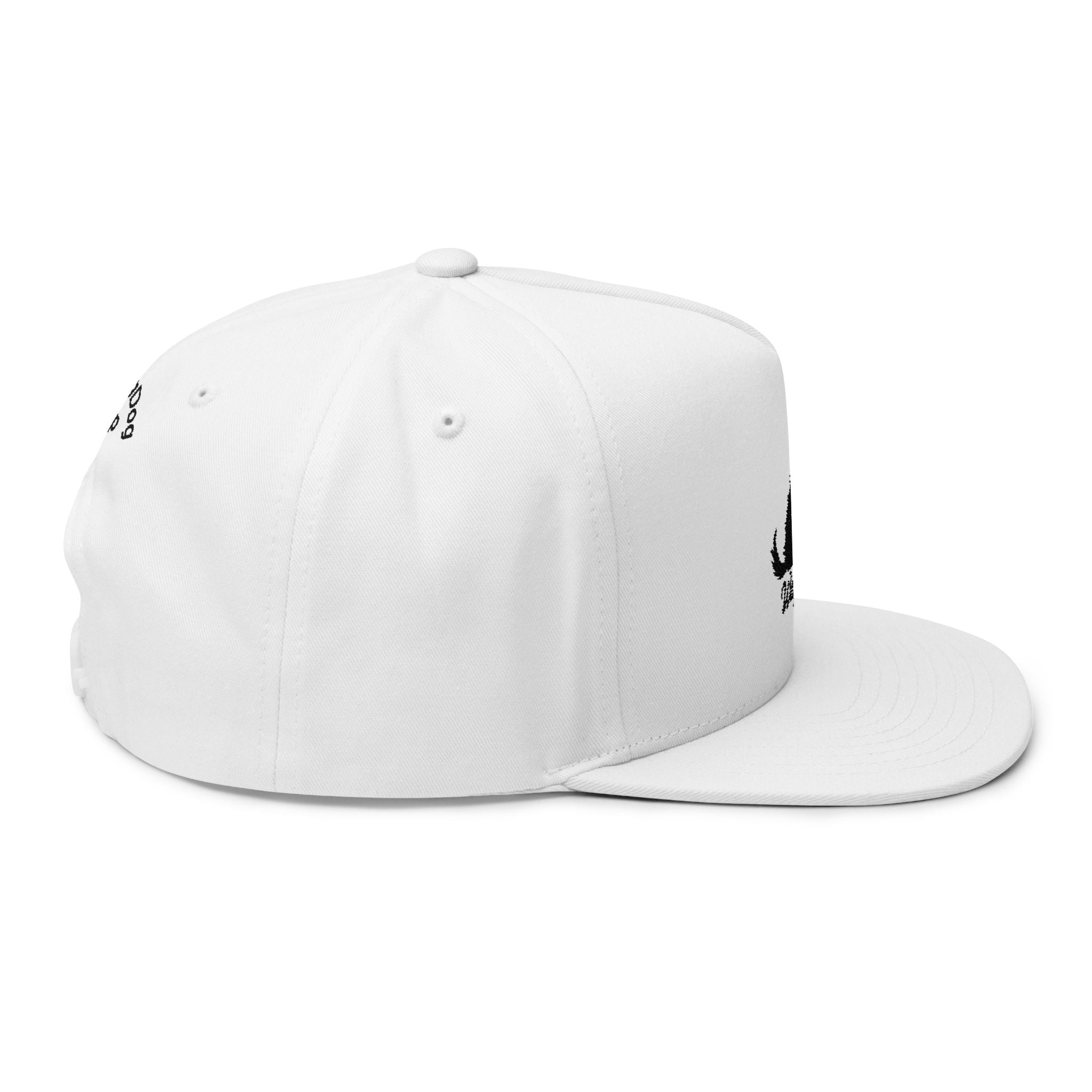 Embroidered Flat Bill Wag On Dog Lovers Cap