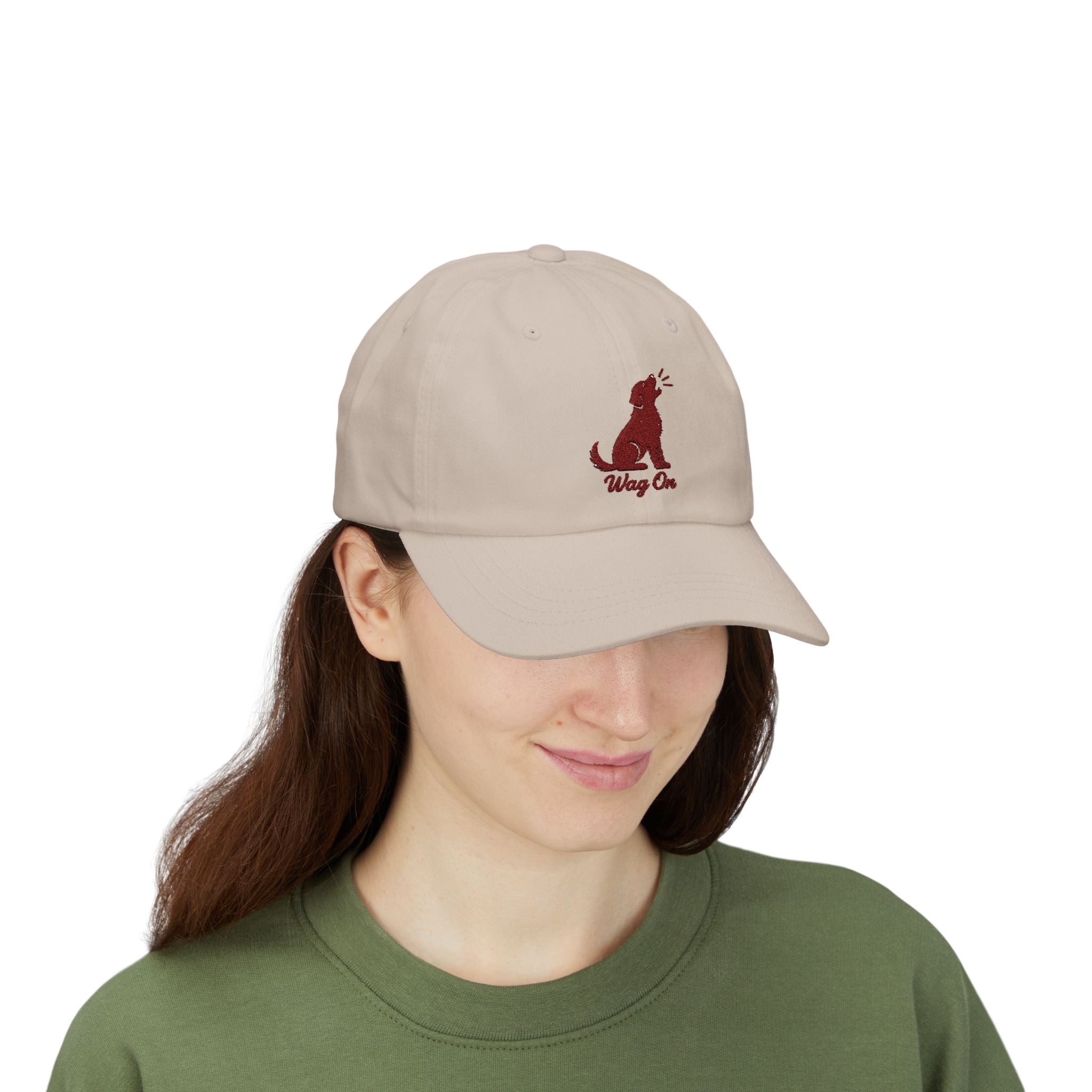 Dog Dad Cap – 'Wag On' Embroidered Baseball Hat
