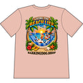 Jack Russell Beach Life Canine T Shirt Beach Collection Living the Beach Life Tropical Graphic Tee Wag On BarkingDog Shop